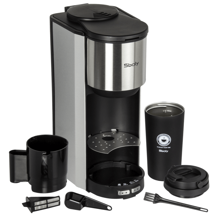 Grind and Brew All in One Coffee Maker, Single Serve Coffee