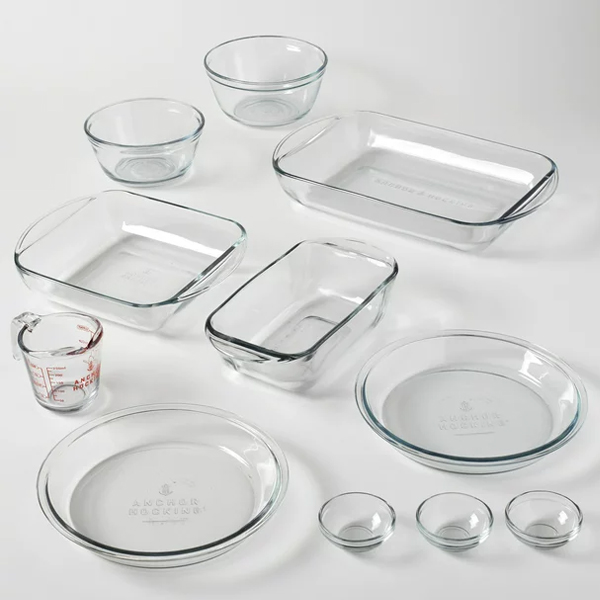 Anchor Bakeware Dish, Glass, 11 Cup, With Lid, Kitchen Tools & Serving