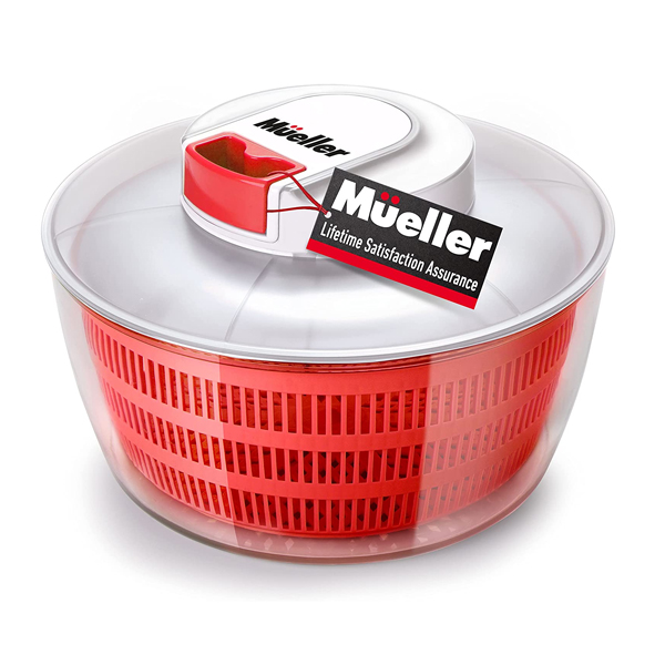 Select accounts: Mueller salad spinner with QuickChop pull chopper