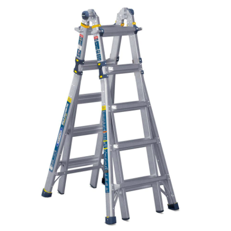 Werner 22′ aluminum 5-in-1 multi-position ladder for $129