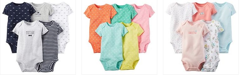 Carter’s onesies for $1.47 or $1.79 each