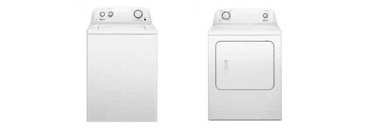 Amana washer and dryer for $239 each after coupon