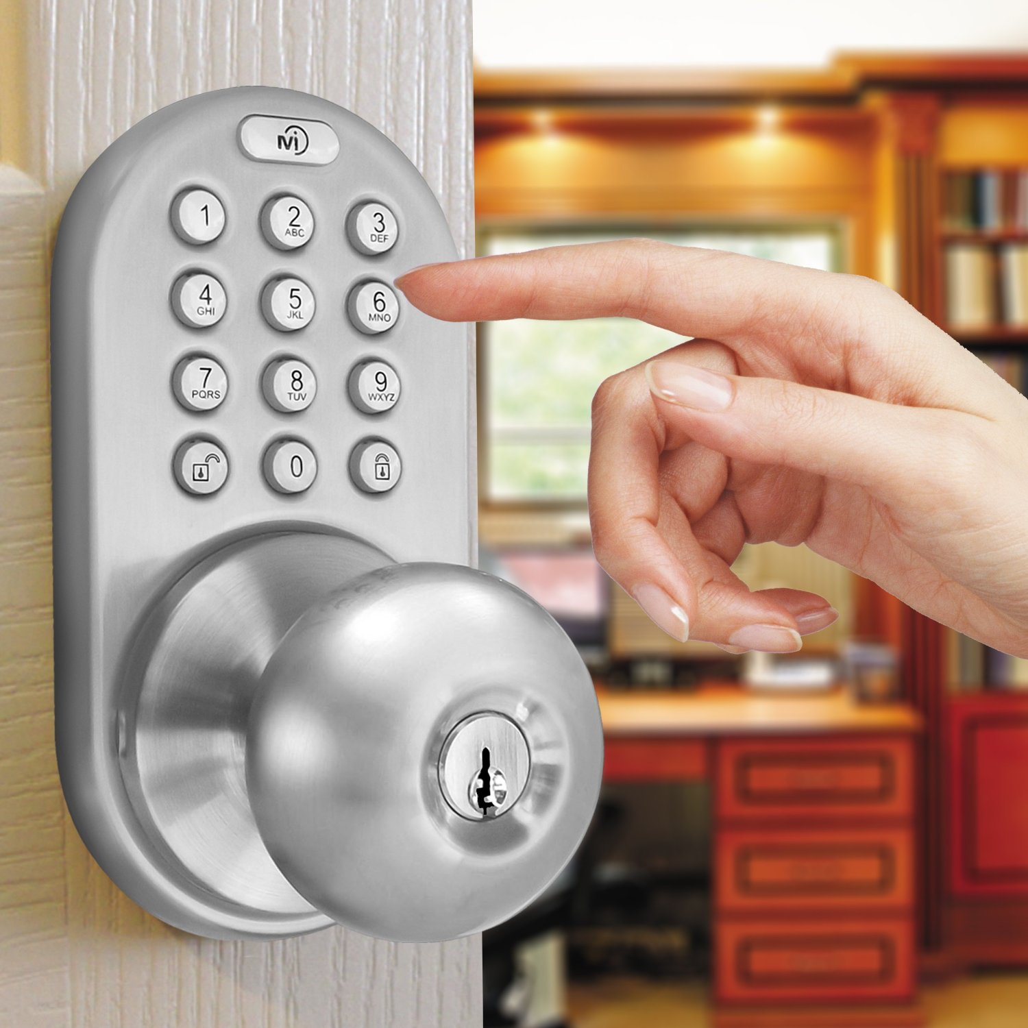 Save 50% on the MiLocks electronic touchpad entry keyless door lock