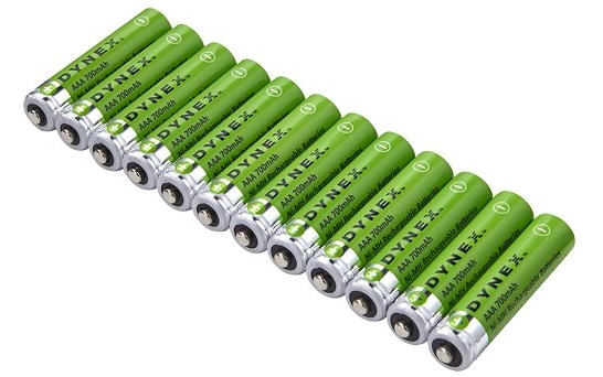 Dynexâ„¢ rechargeable AAA batteries