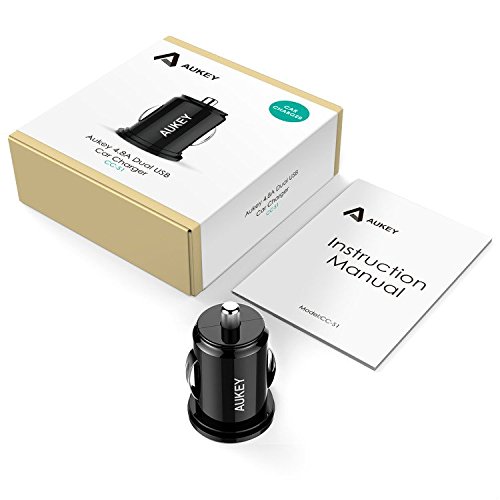 Today only: Aukey dual port car charger for $6