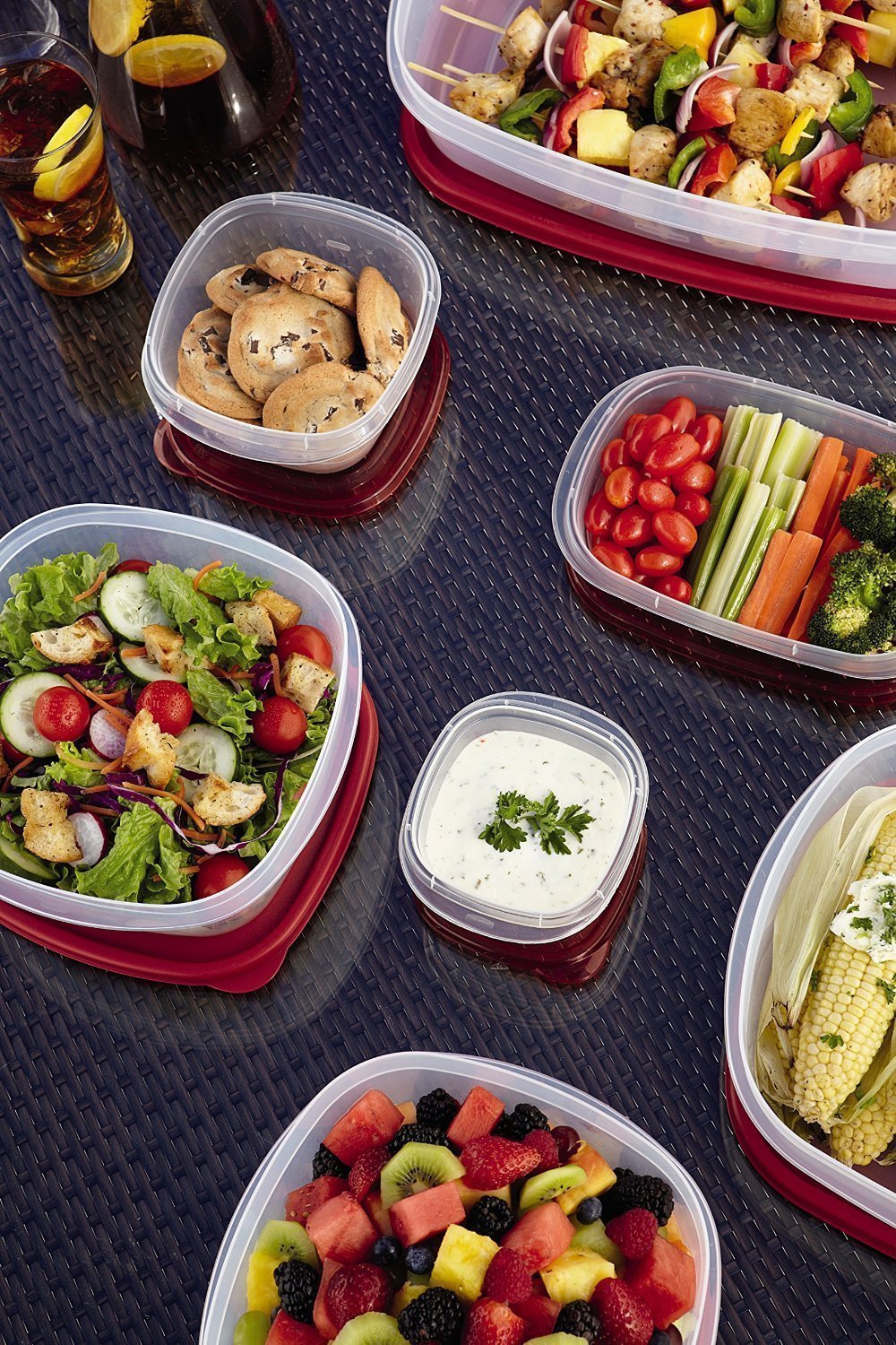 42-piece Rubbermaid Easy Find Lids food storage container set for $16