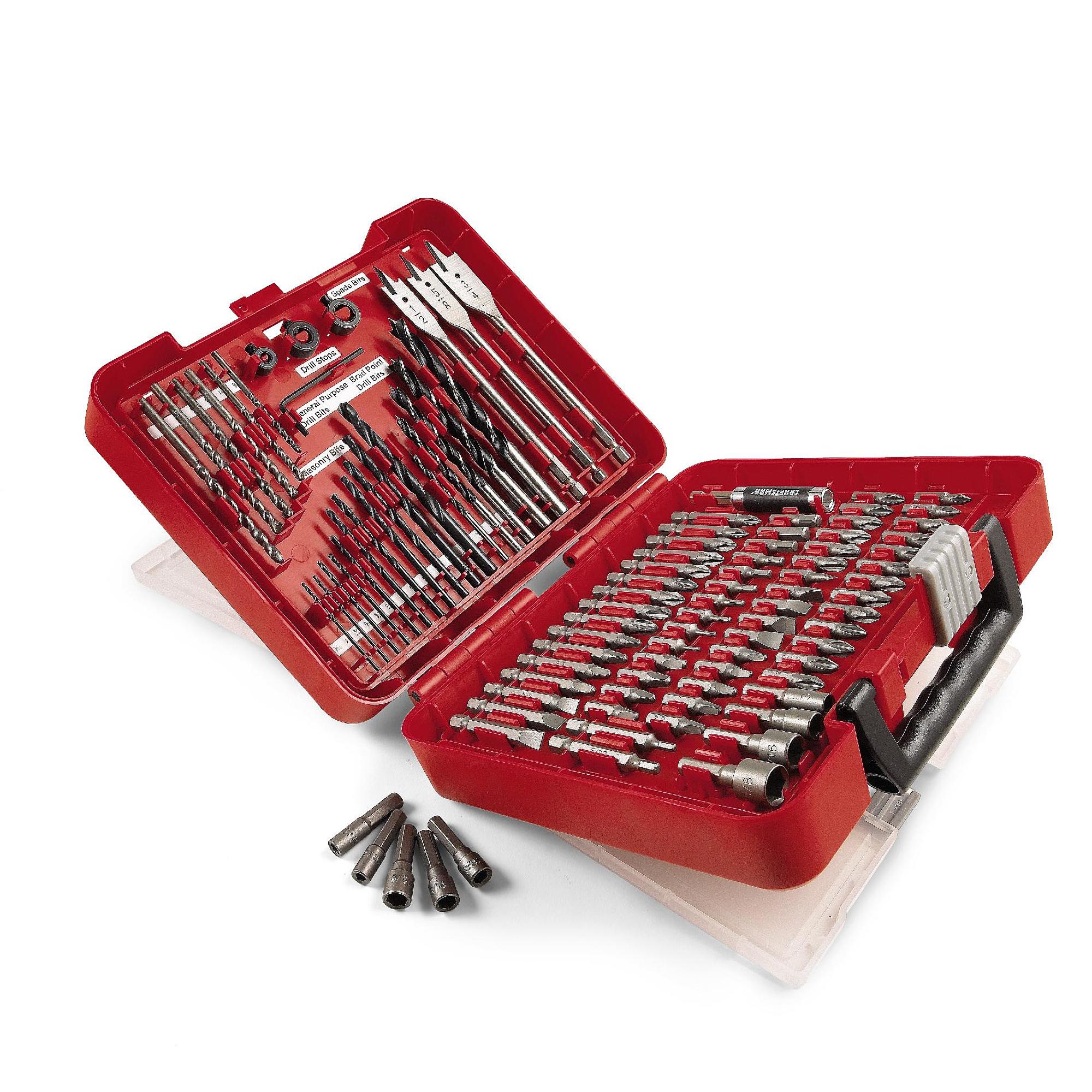 Craftsman 100-piece drill bit accessory kit for $15