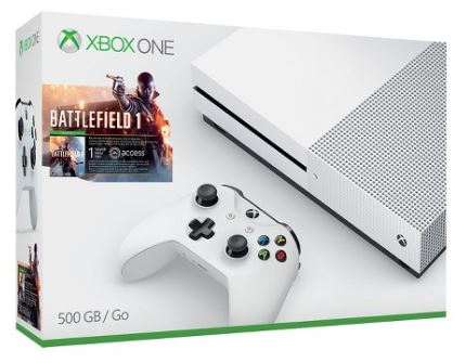 Xbox One S 500GB Battlefield 1 console for $213. Free shipping!