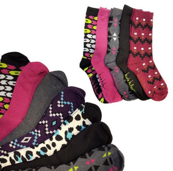 6 pairs of patterned socks for $6