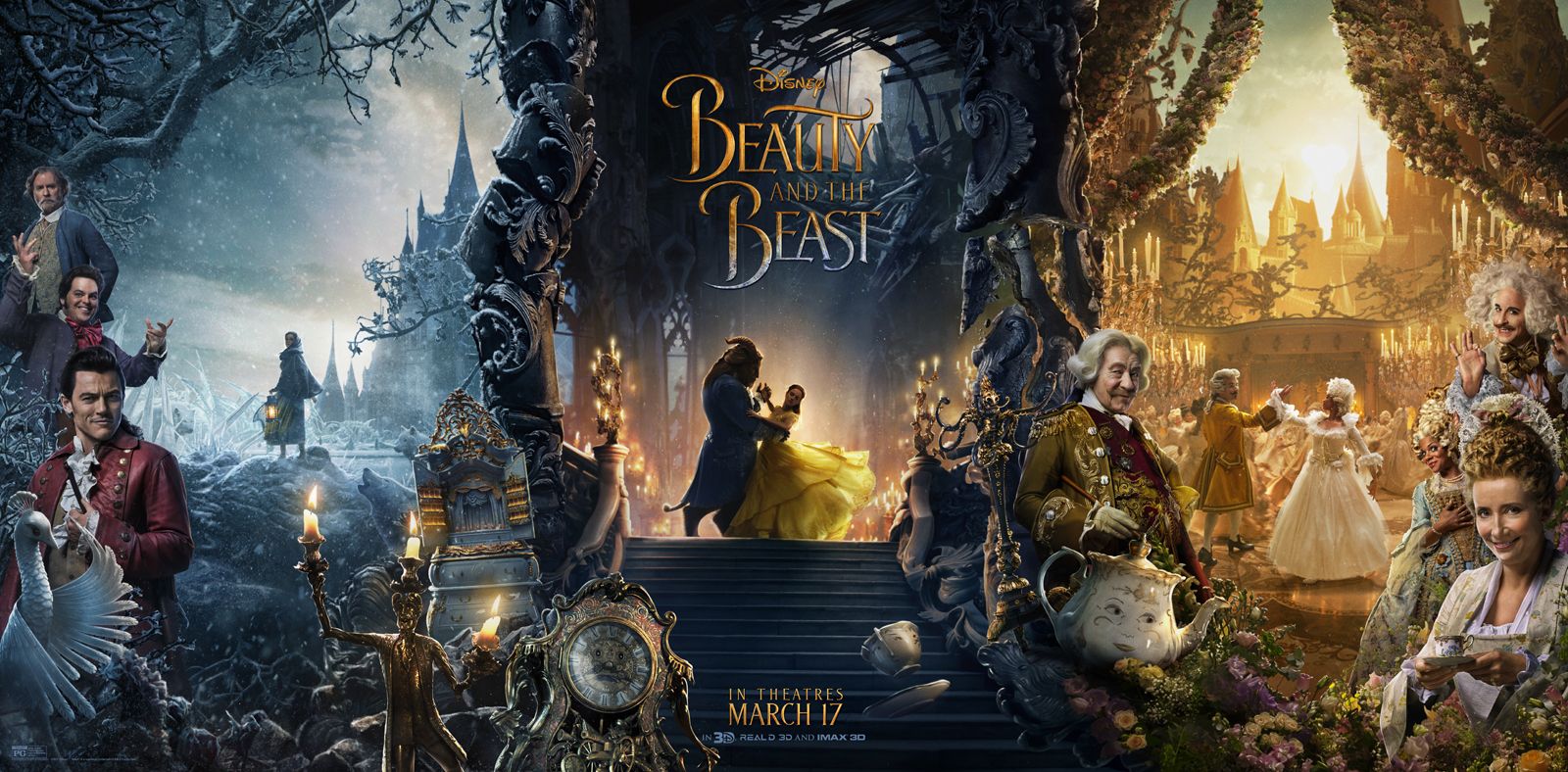 Today only through 2pm EST! Buy one, get one Beauty and the Beast movie tickets + $5 off