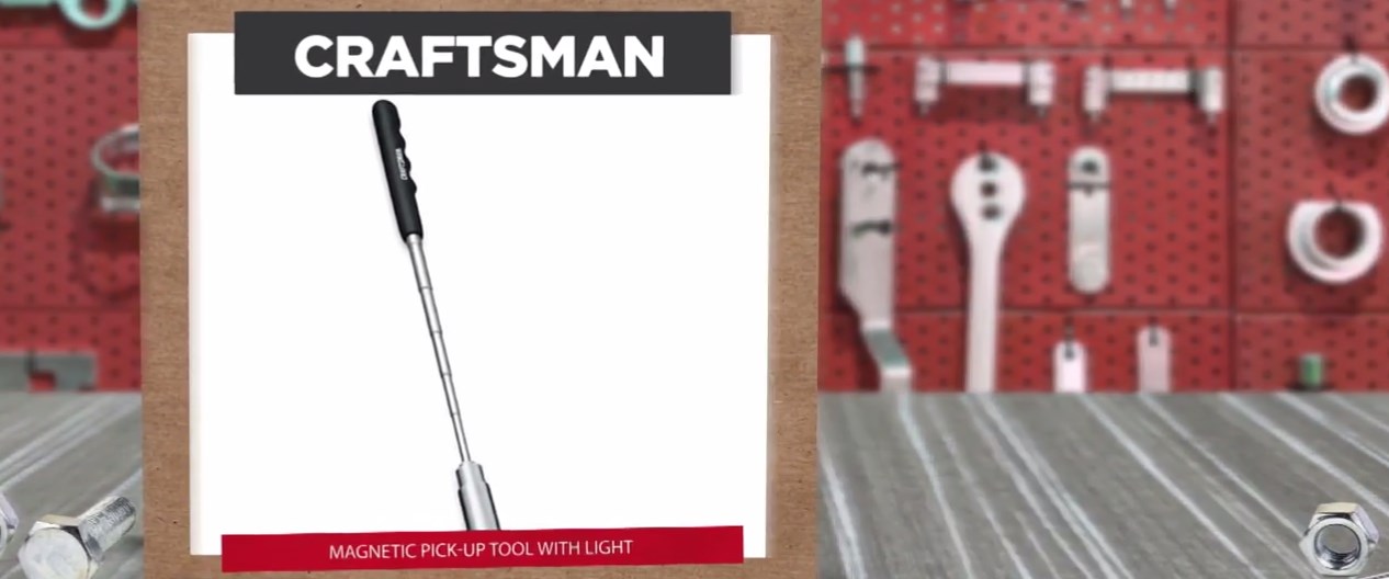 Craftsman magnetic pick-up tool with light for $7