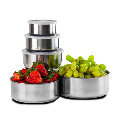 Home Collections 10 piece stainless steel storage bowl set for $9