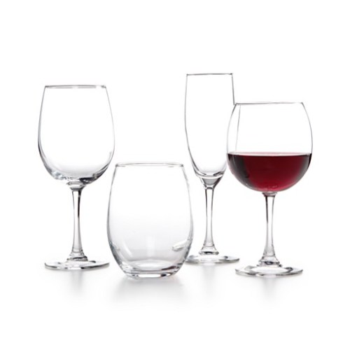 Set of 12 wine glasses for $15 from Macy’s with code