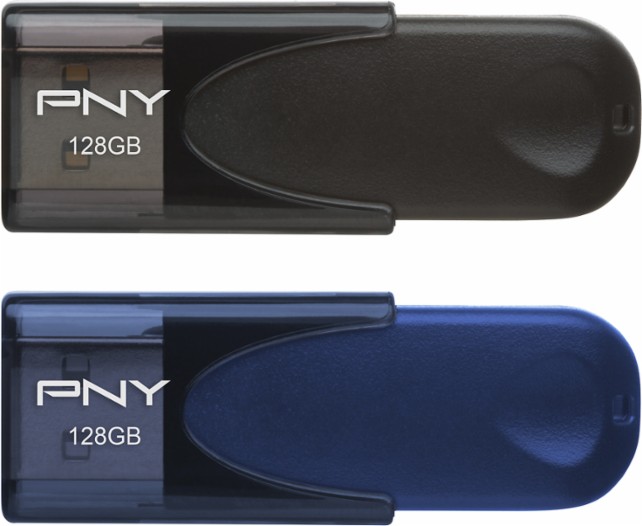 PNY 128GB USB flash drive 2-pack for $43 shipped