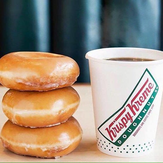 Ends soon! Get a free doughnut with coffee purchase at Krispy Kreme