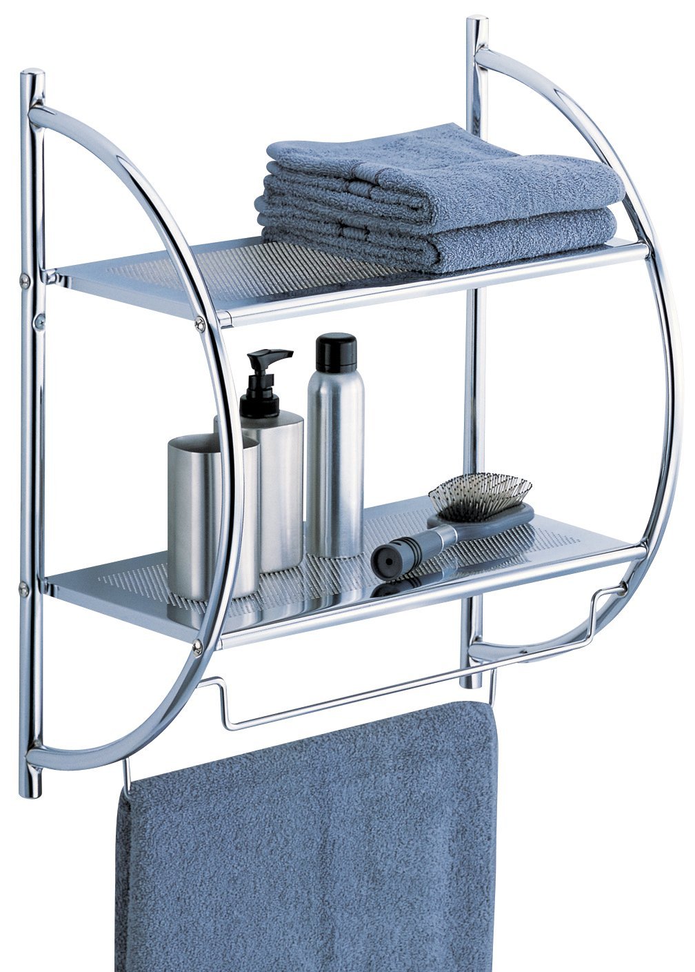 Organize It All 2 tier shelf with towel bars for $12