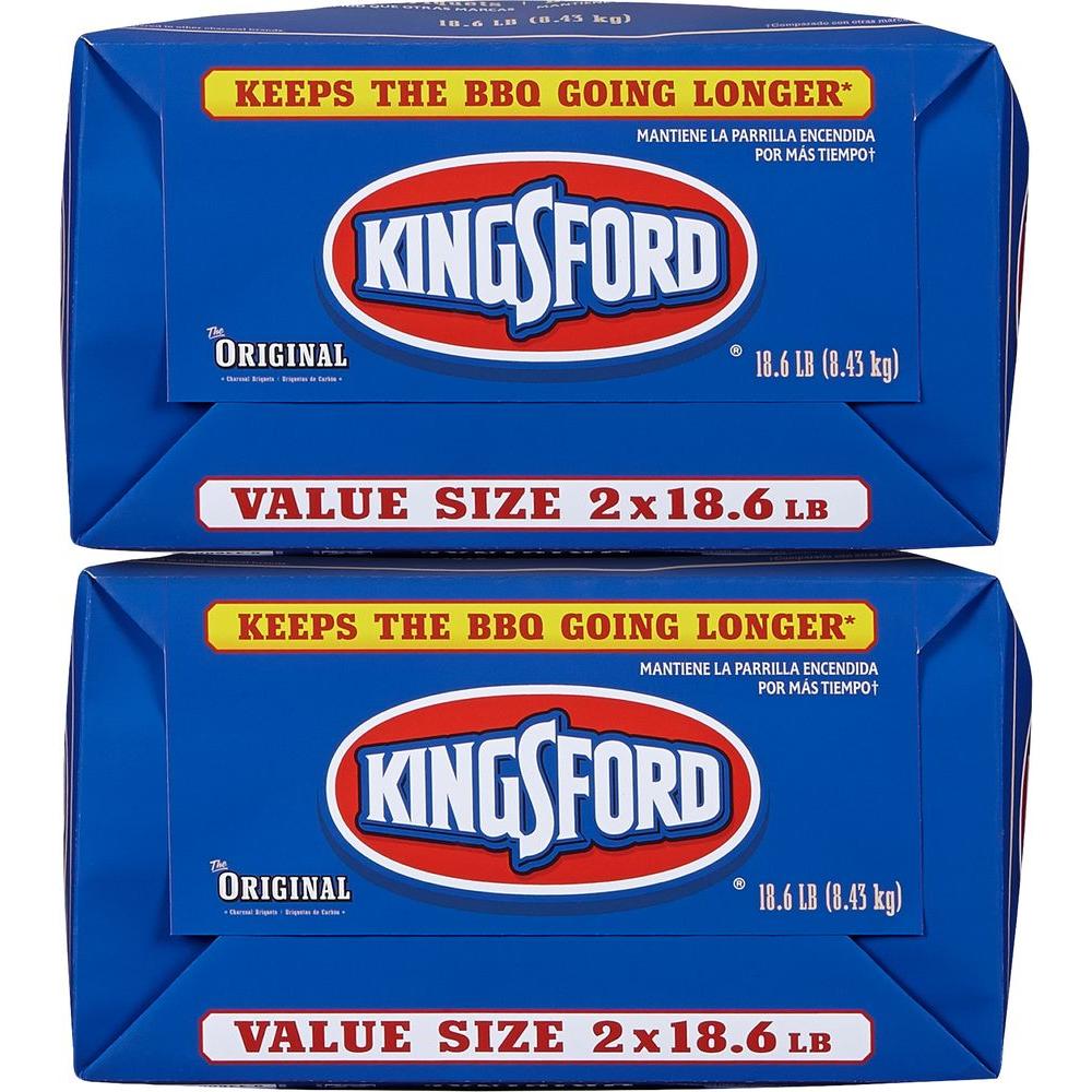 Twin 18.6 lb. bags of Kingsford charcoal briquettes for $10
