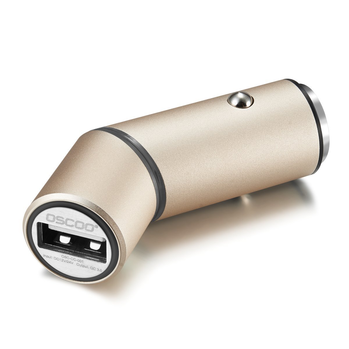 Oscoo rotatable quick charge USB car charger for $10