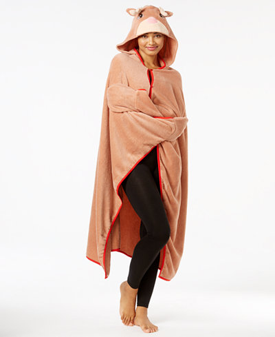 Animal hooded lounge poncho for $4 at Macy’s