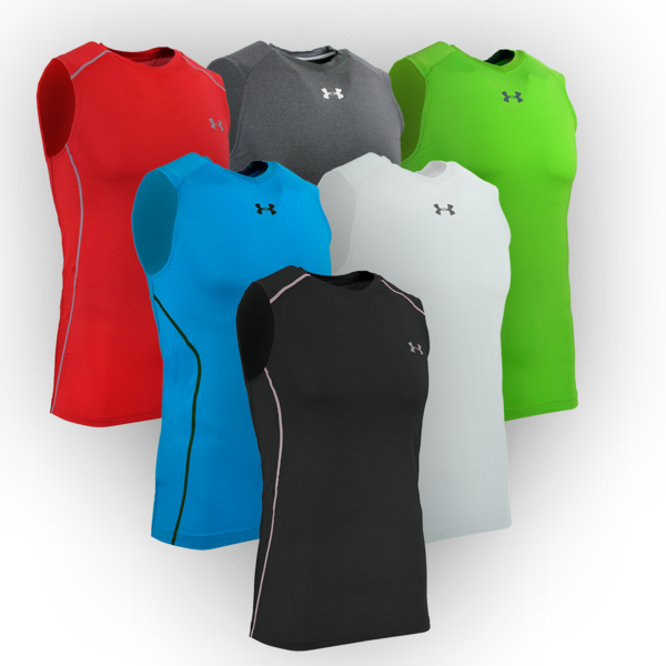 Under Armour 3-pack sleeveless fitness t-shirts for $34