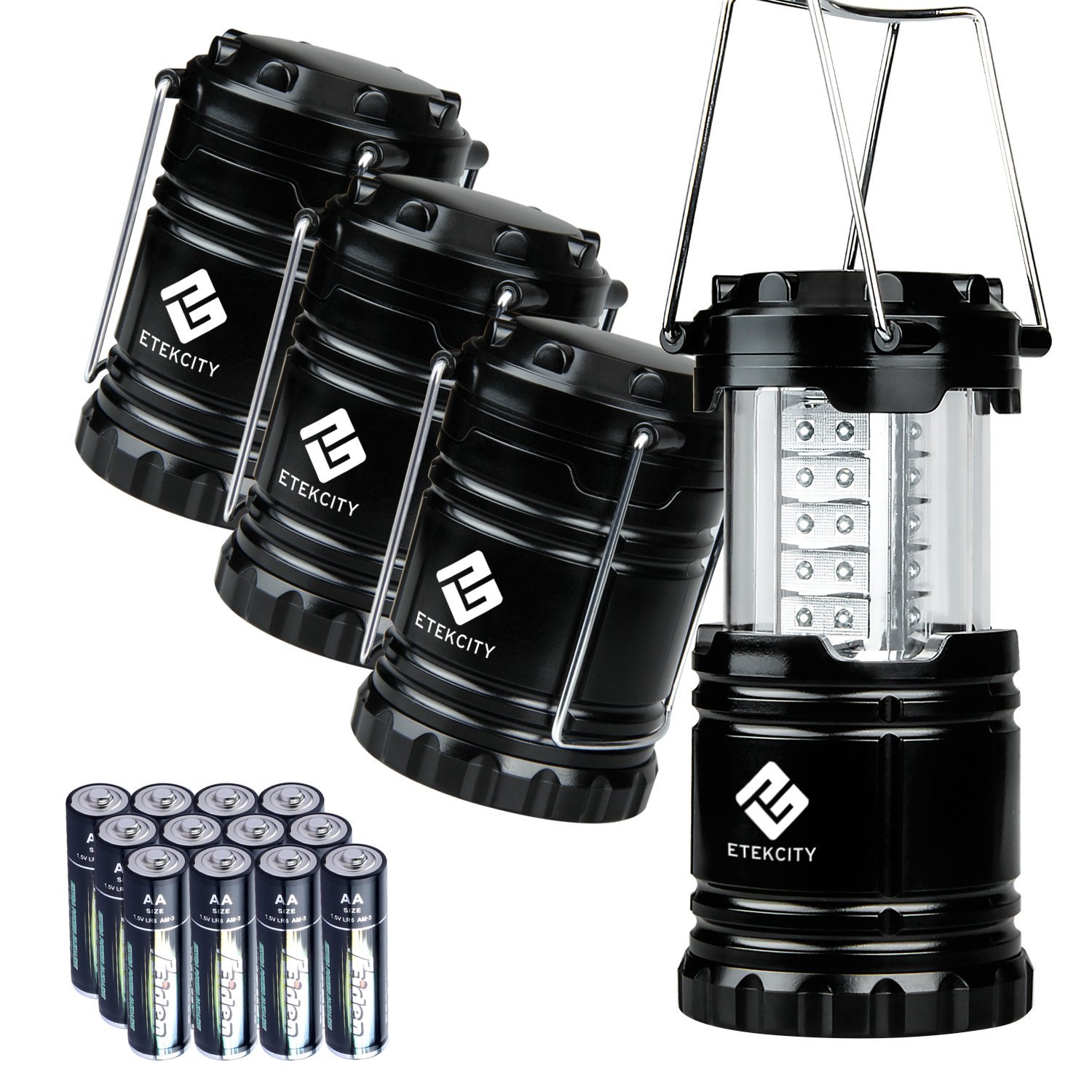 Etekcity 4-pack portable outdoor LED camping lanterns for $18