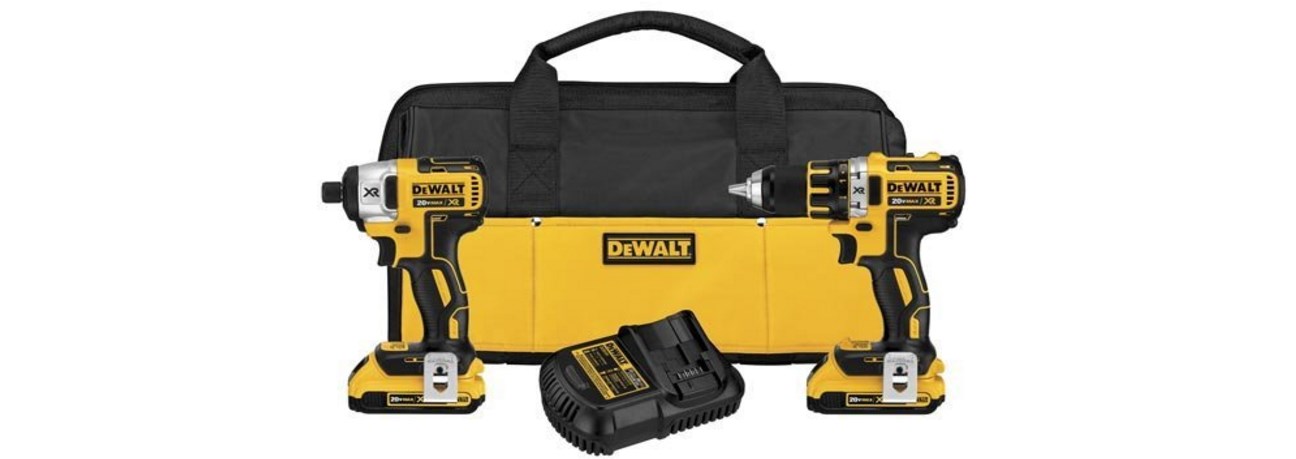 Today only: DEWALT drill & impact driver combo kit for $179