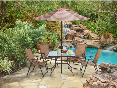 6-piece Mosaic outdoor dining set for $88