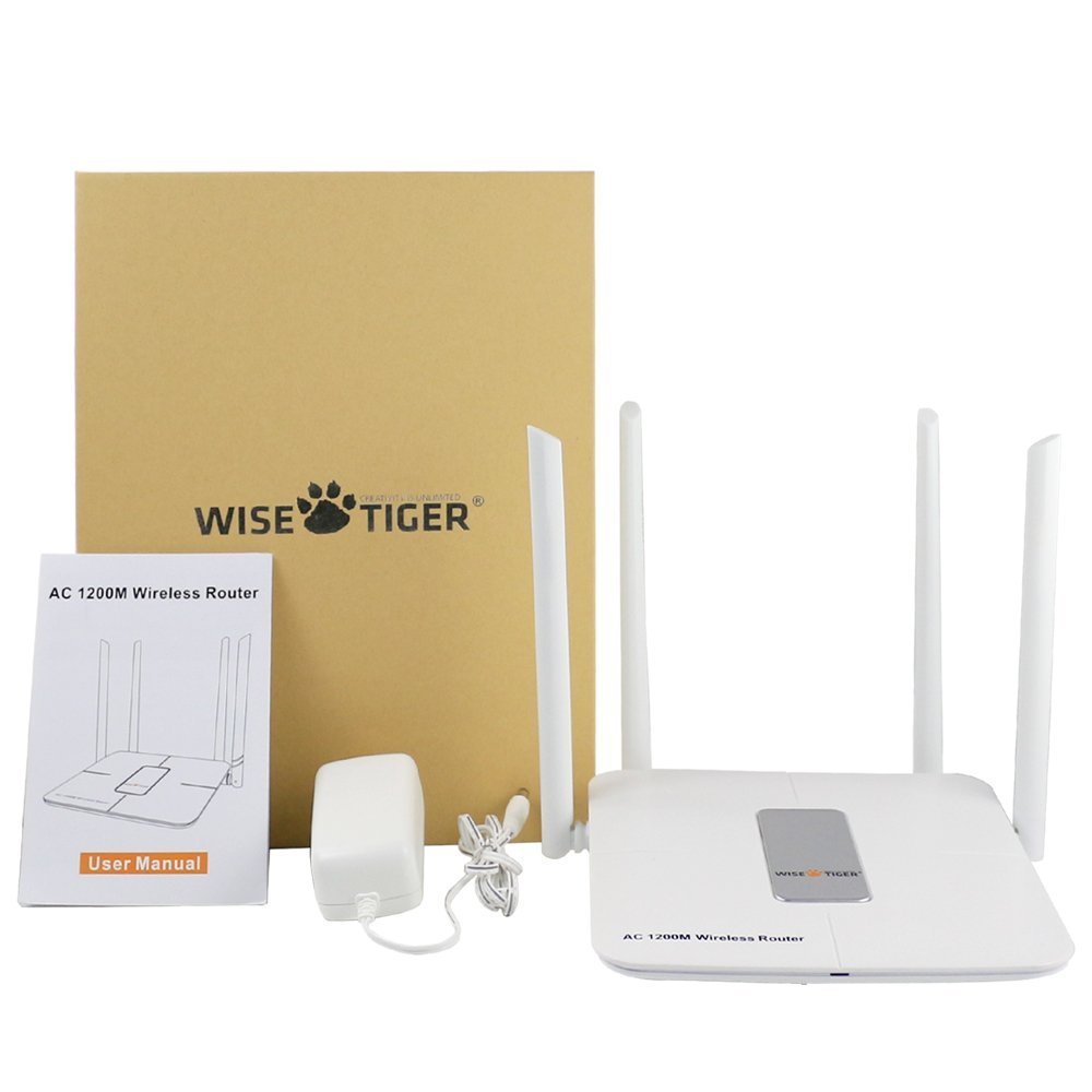 Wise Tiger wireless 1200mbps high-speed WiFi router for $30