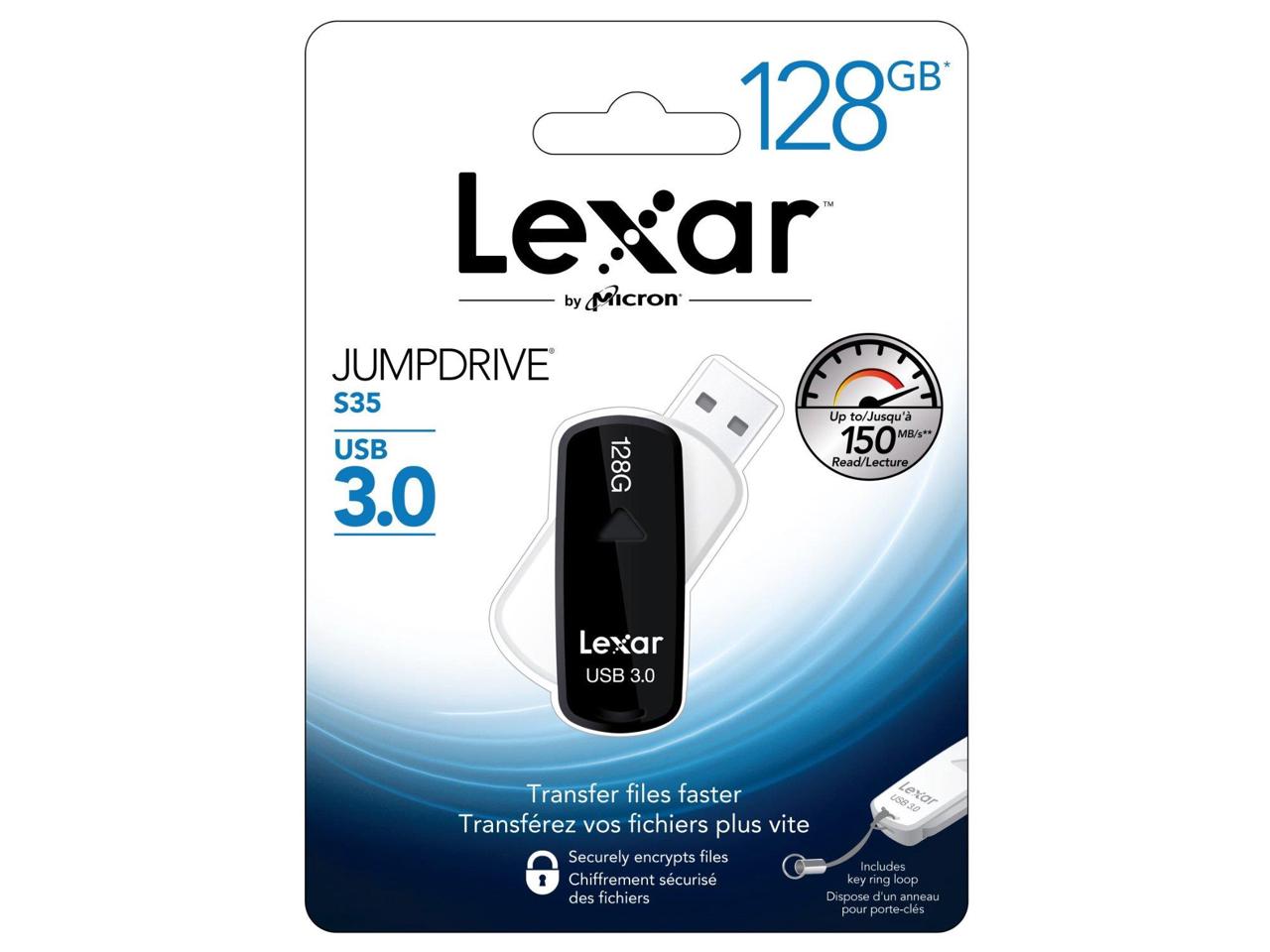 Lexar 128GB flash drive for $23 with code