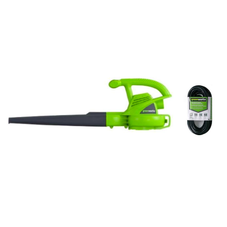 Greenworks 7.0 amp electric leaf blower for $27