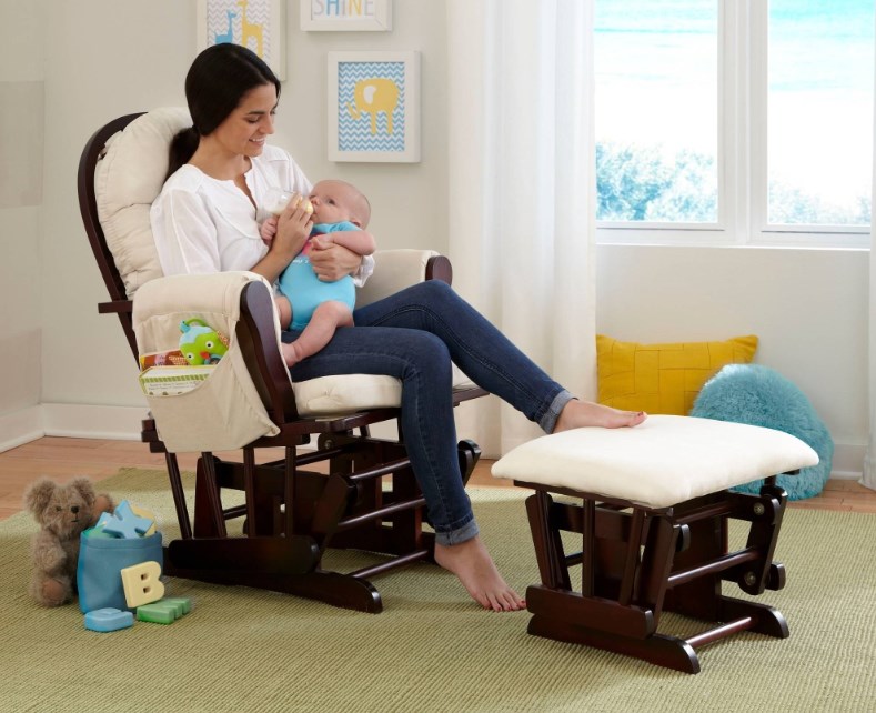 Storkcraft Bowback glider and ottoman for $69 with store pickup