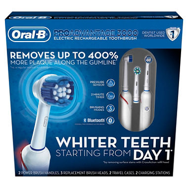 Today only: Save $40 on the Oral-B PROAdvantage 3000 electric toothbrush 2-pack