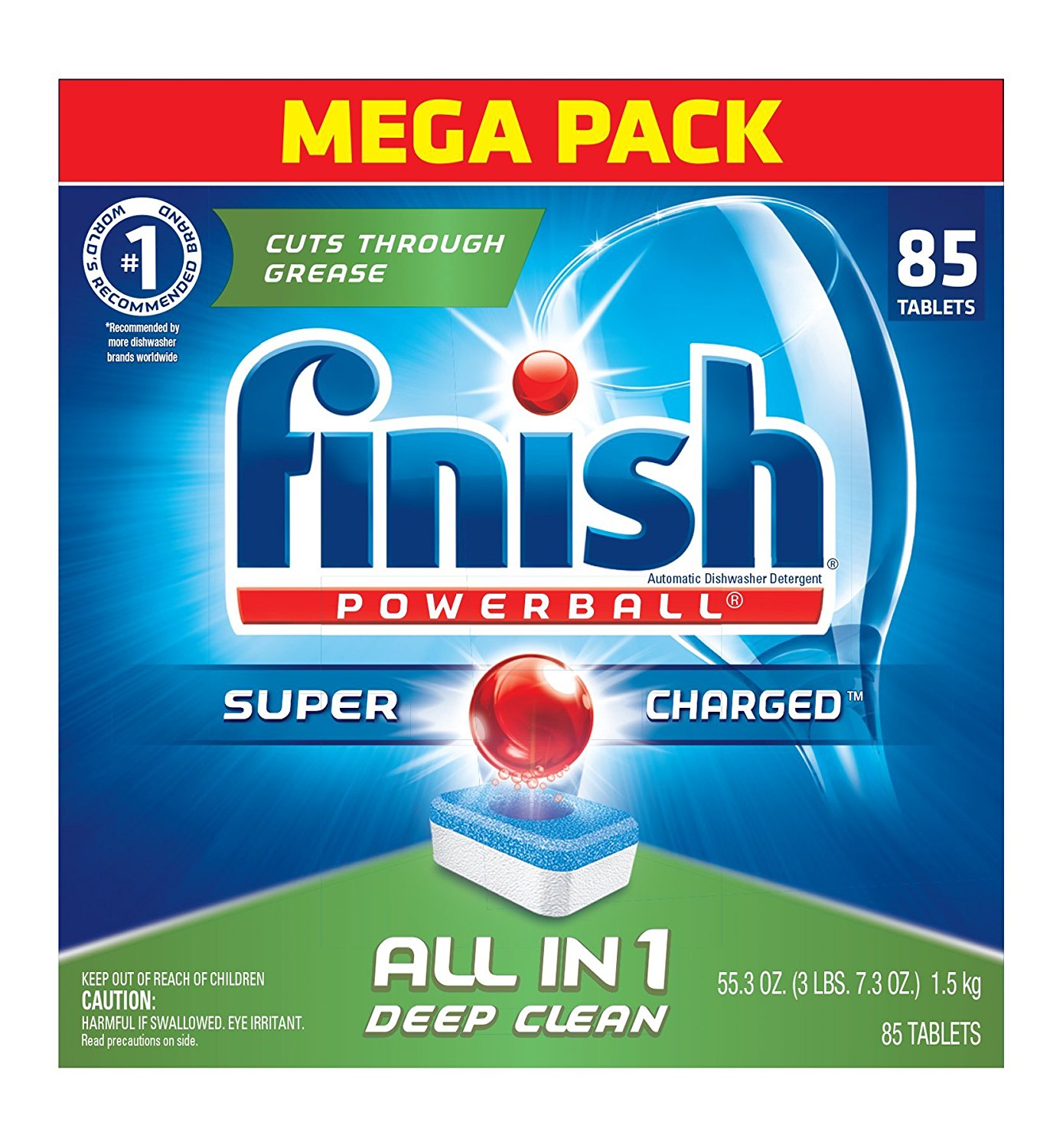 85 Finish Powerball dishwasher detergent tablets for $7.60