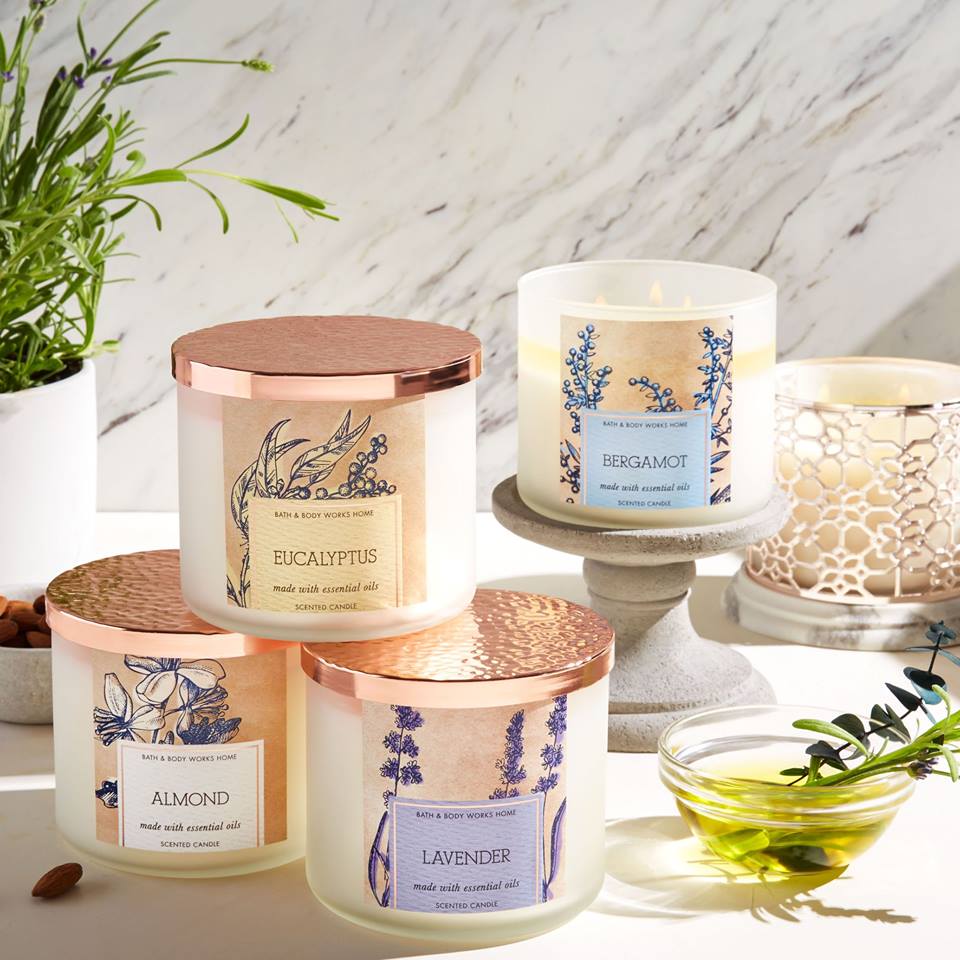 Bath & Body Works: Buy one, get one free 3-wick candles