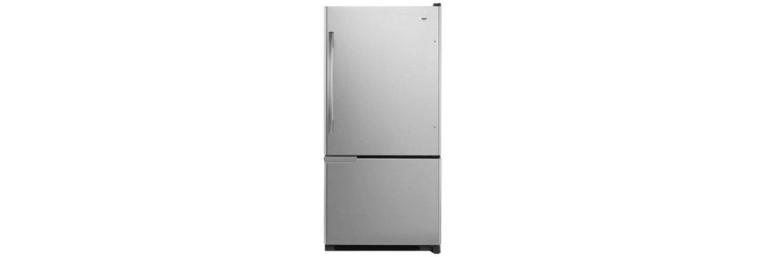 Today only: Stainless steel wide bottom-freezer refrigerator for $599