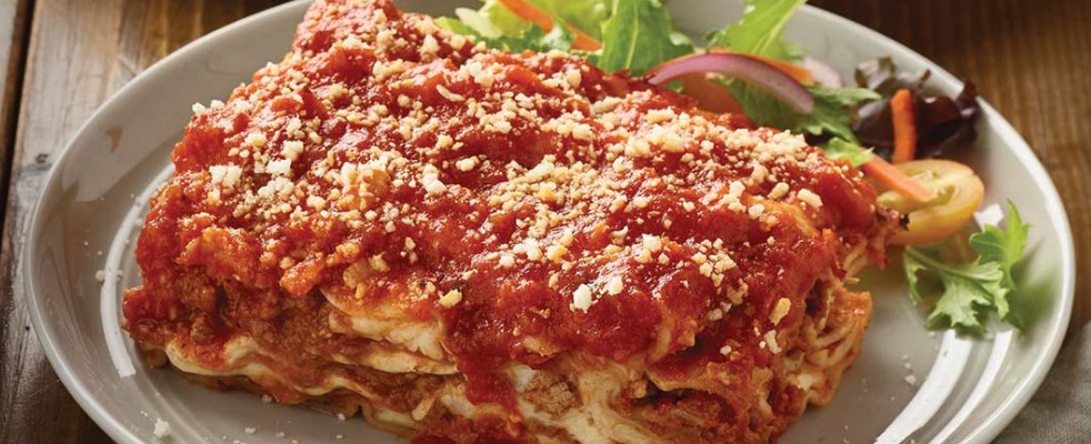 Expires today! Free lasagne with purchase at Carrabba’s