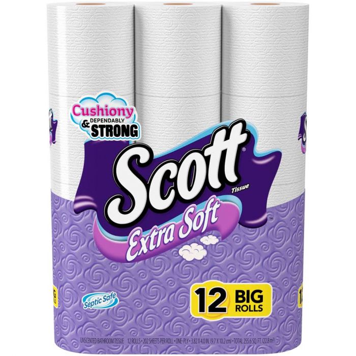 12-pack of Scott Extra Soft toilet paper for $4