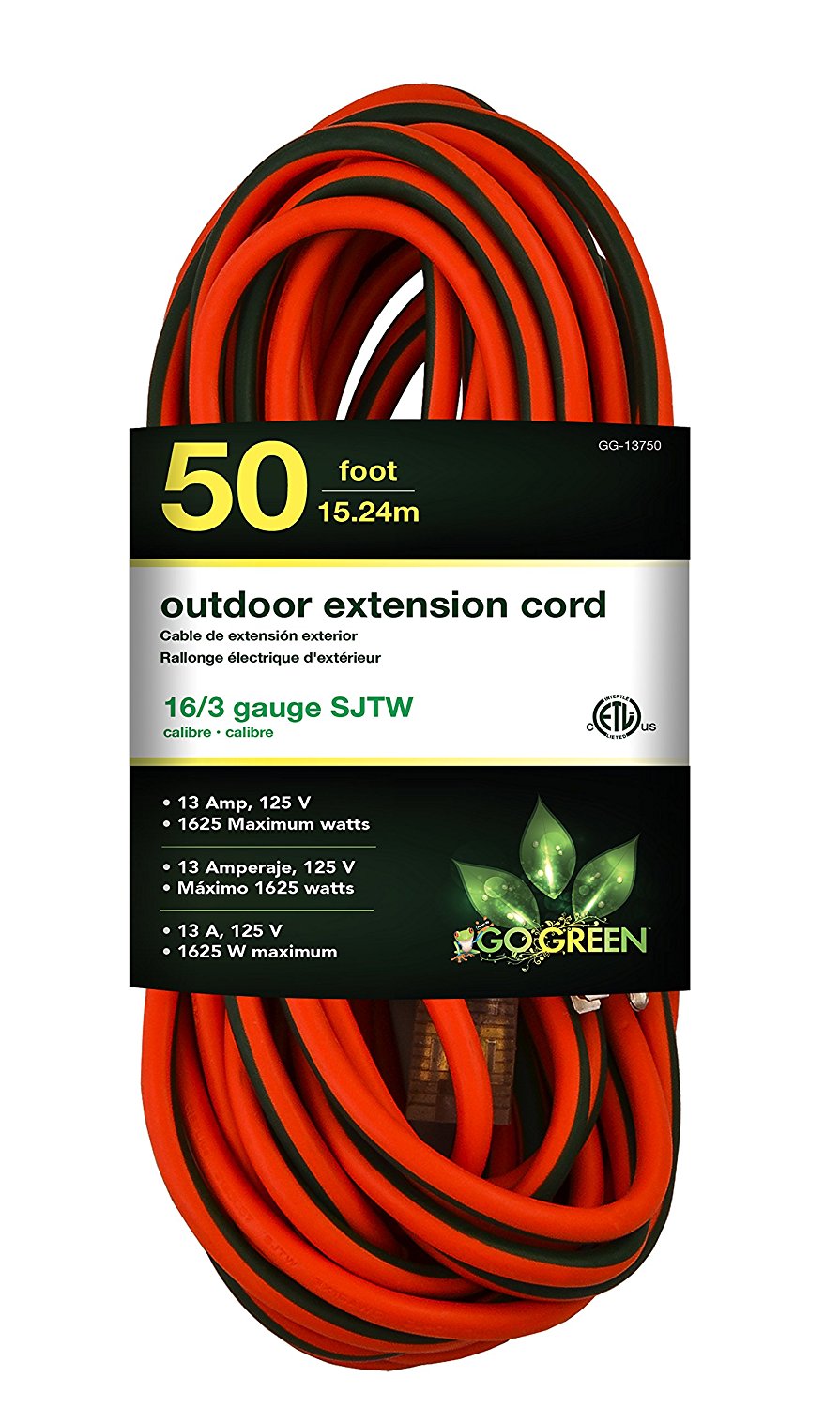 Go Green Power 50 ft outdoor extension cord for $12