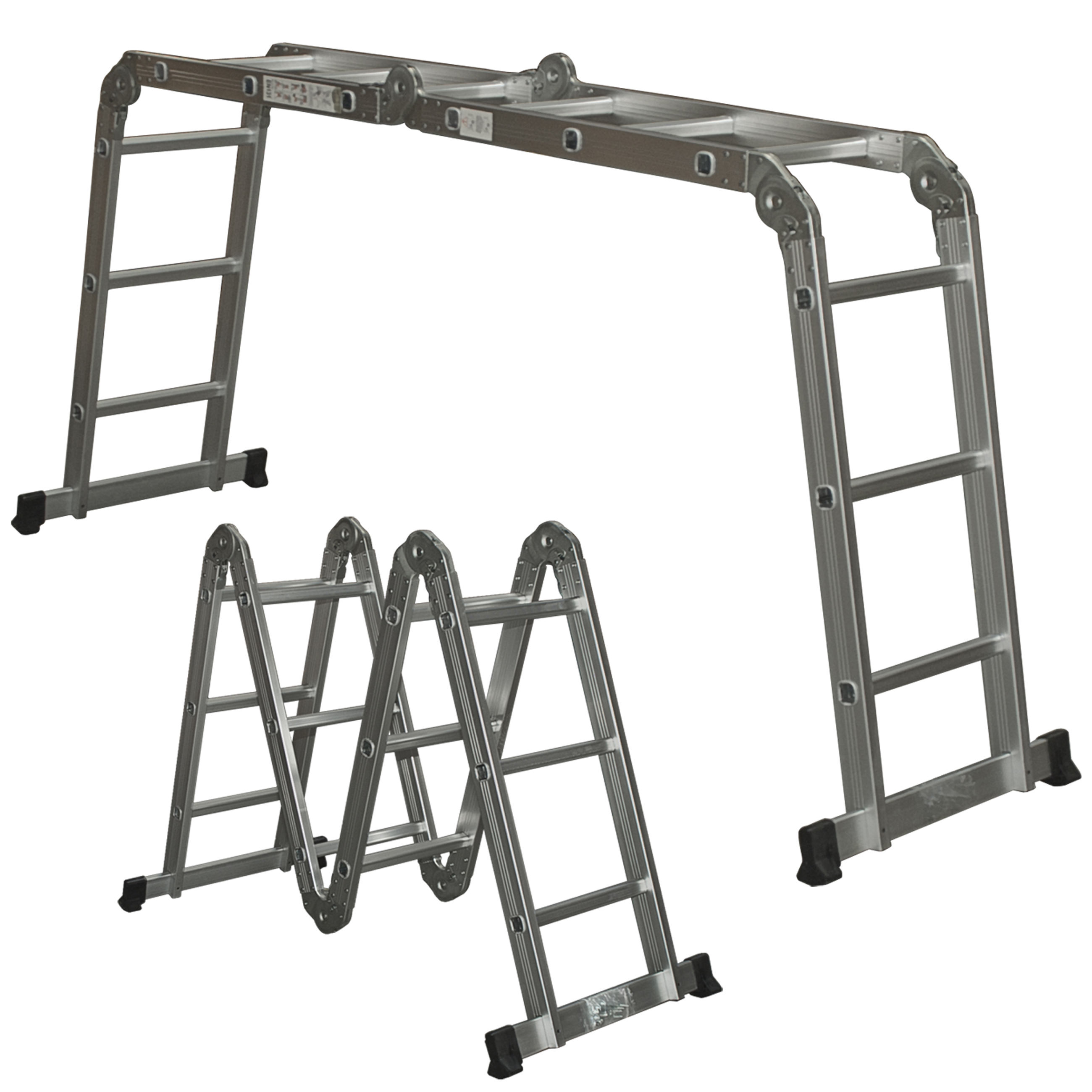 11-foot multi-purpose aluminum folding extendable step ladder for $65