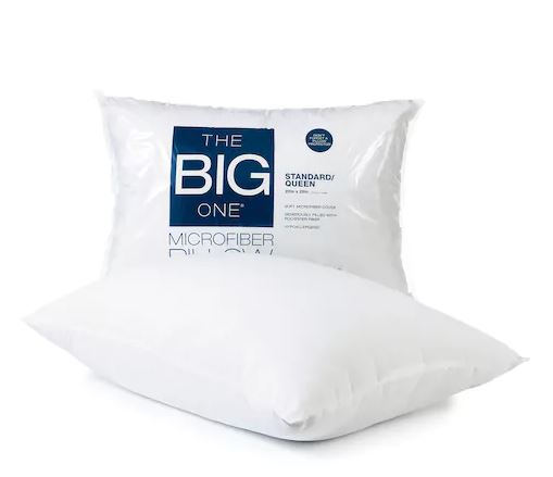 The Big One microfiber pillow for $3