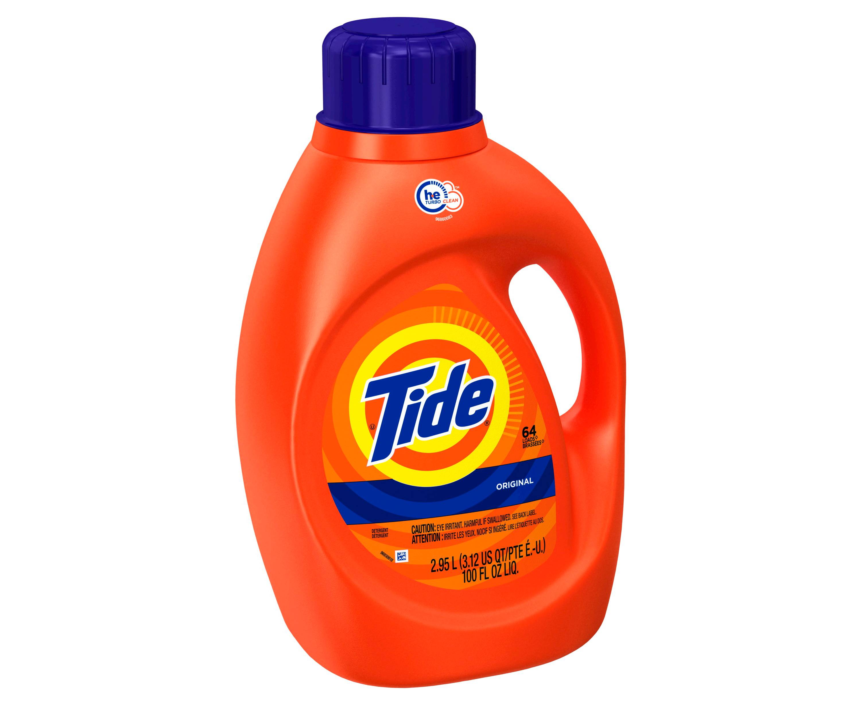 Tide or Gain 50-oz. liquid laundry detergent from $4