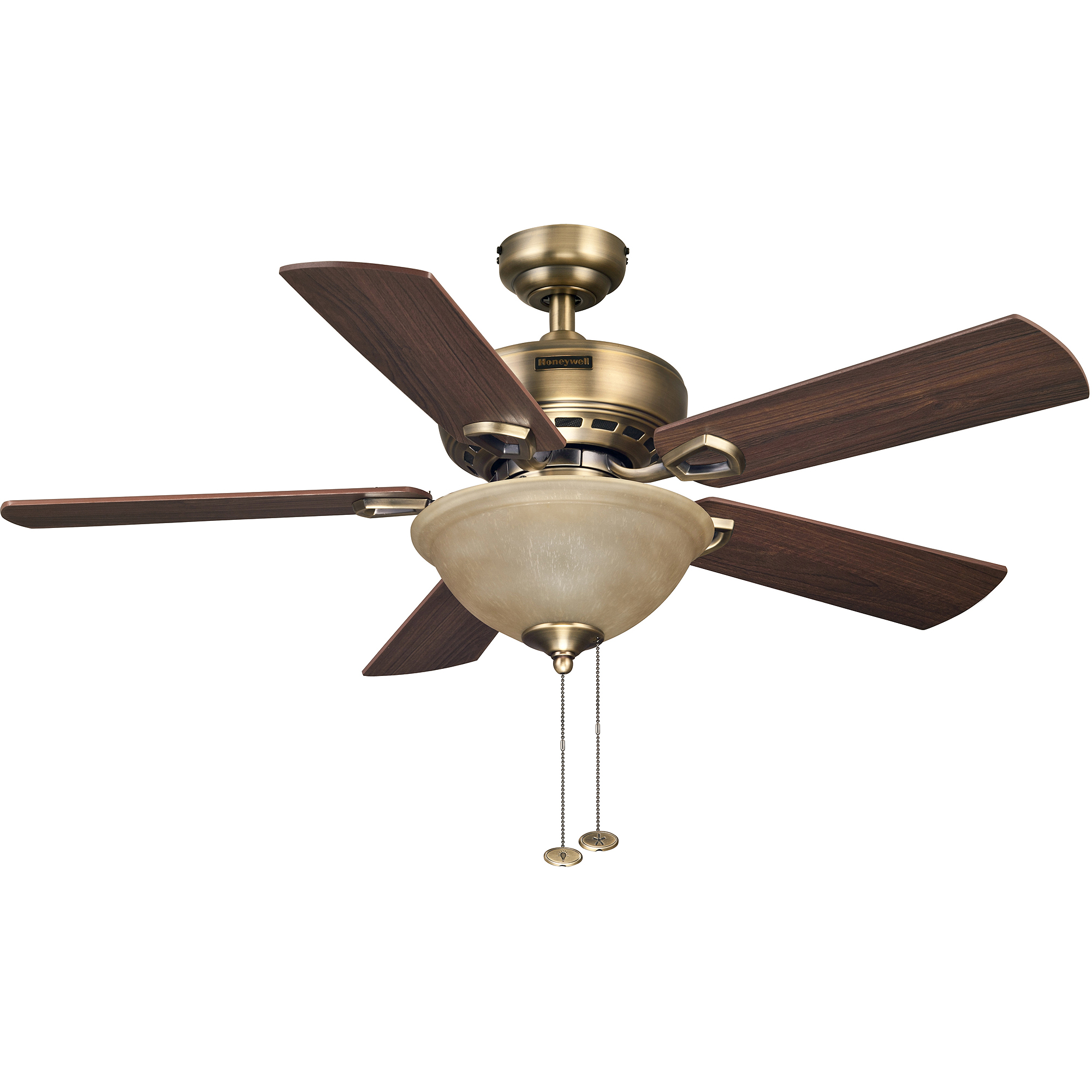 Honeywell 44″ Blaise antique brass ceiling fan for $34