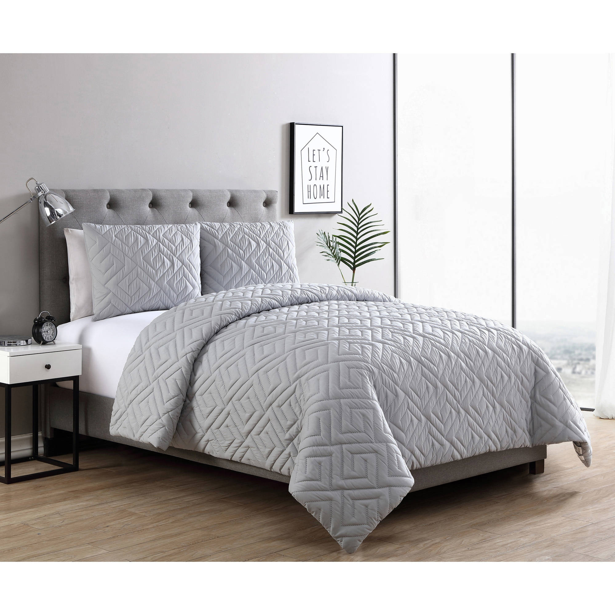 Mainstays Greek Key Pinsonic 3-piece bedding set starting at $10