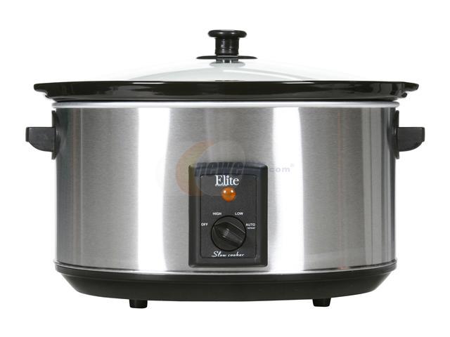 Elite Supreme 8.5 qt. stainless steel slow cooker for $15