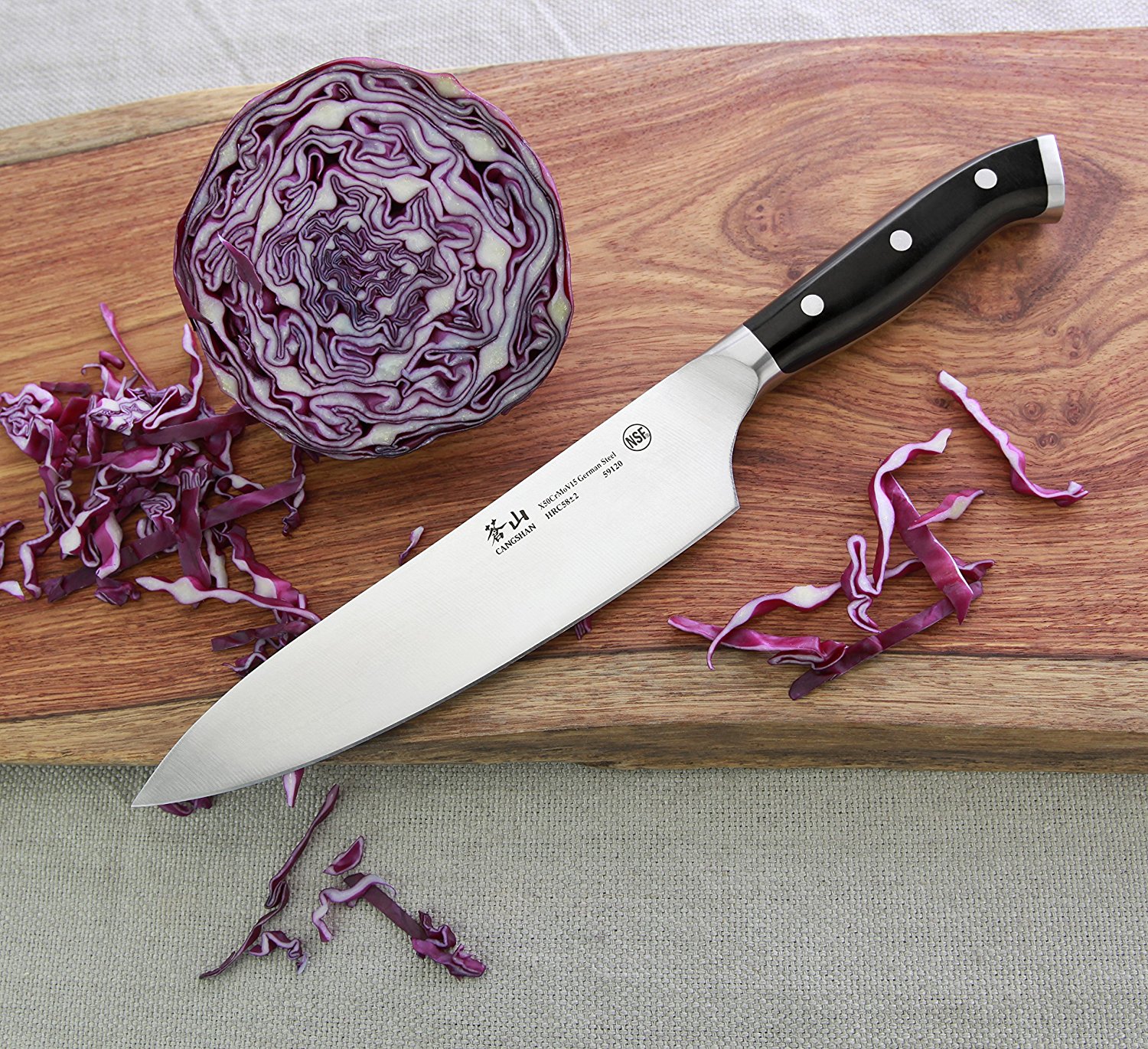 Cangshan D series German steel forged 8″ chef’s knife for $20