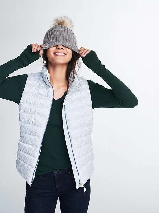 Buy one, get one free men’s and women’s puffer vests