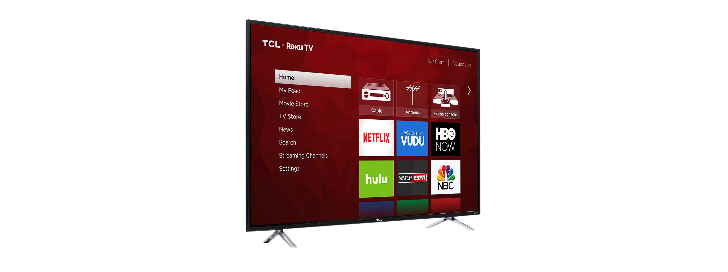 TCL 55″ 4K Roku refurbished smart TV for $230