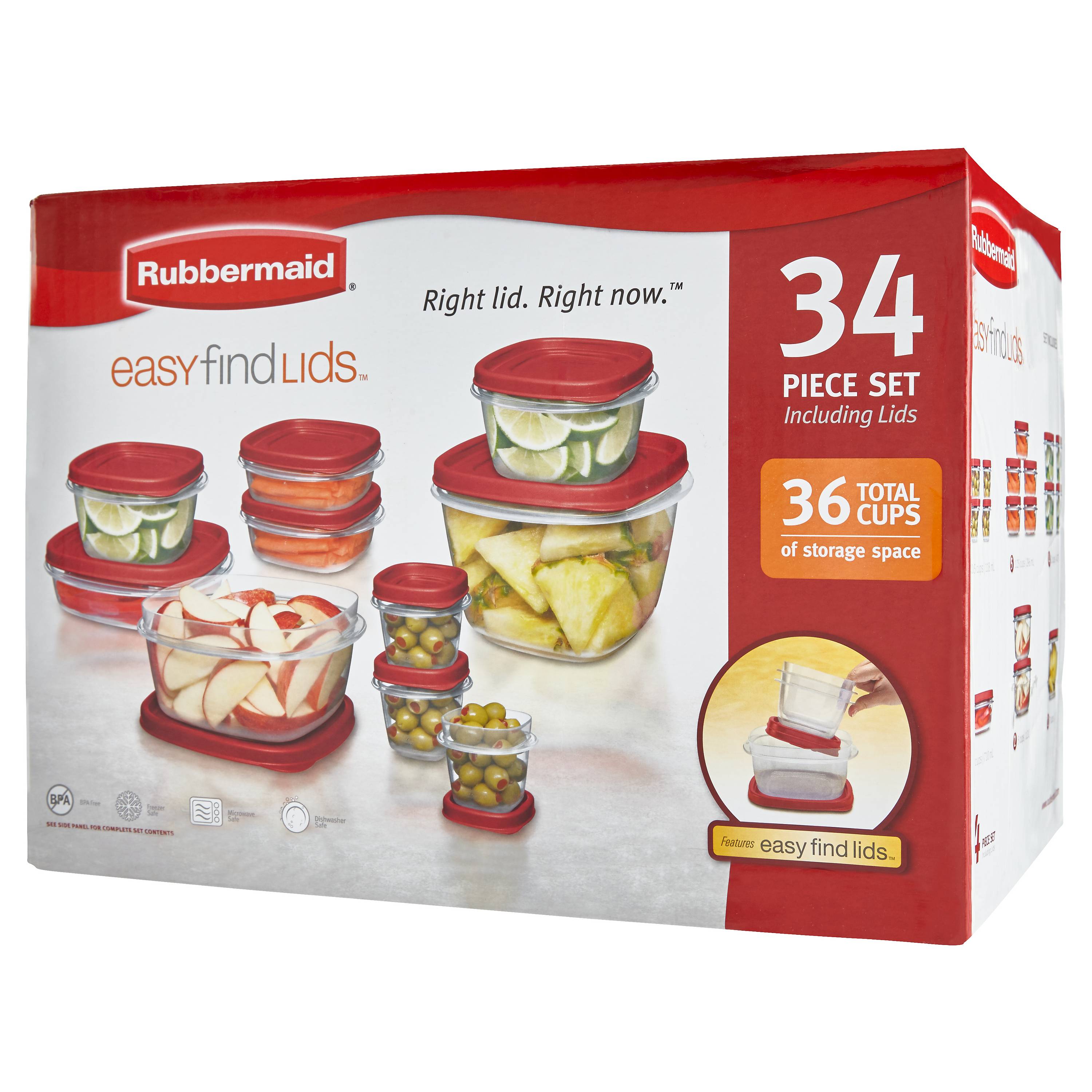 34-piece Rubbermaid food storage container set for $7 with Target REDcard