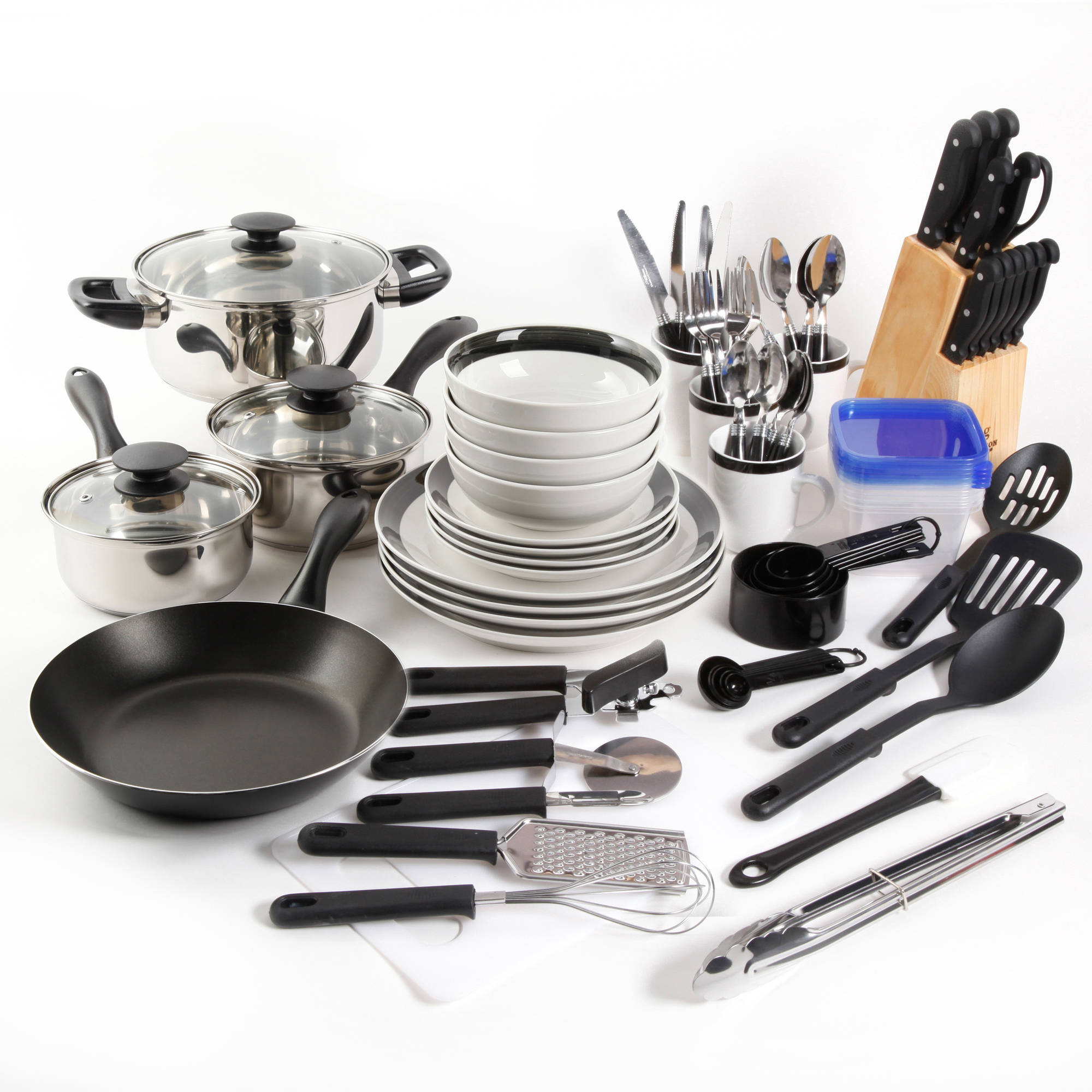 Gibson home essential total kitchen 83-piece combo set for $46