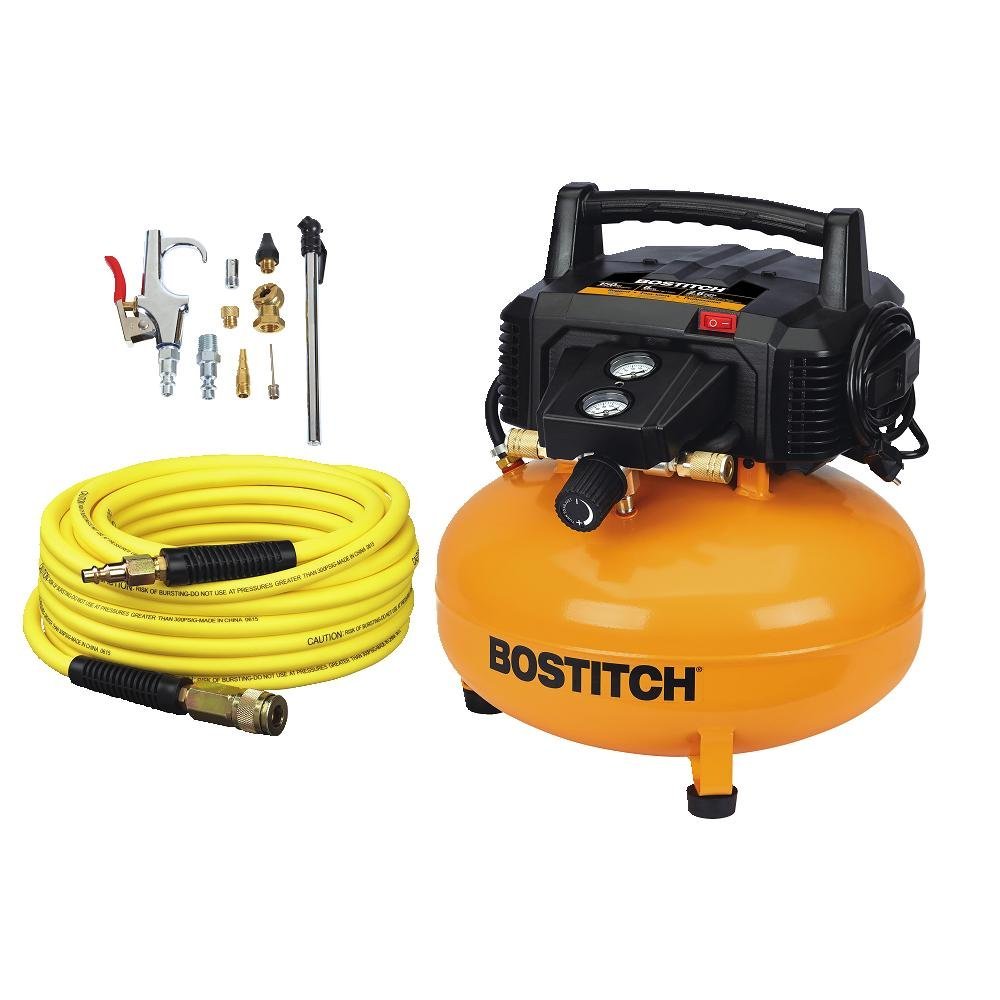 Today only: Bostitch 6-gallon 150psi oil free compressor kit for $99